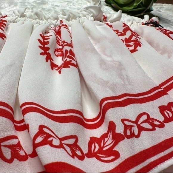 Tularosa Desert Moon Sleeveless Mini Dress in White Red Medallion Print NWT Med - Picture 5 of 16